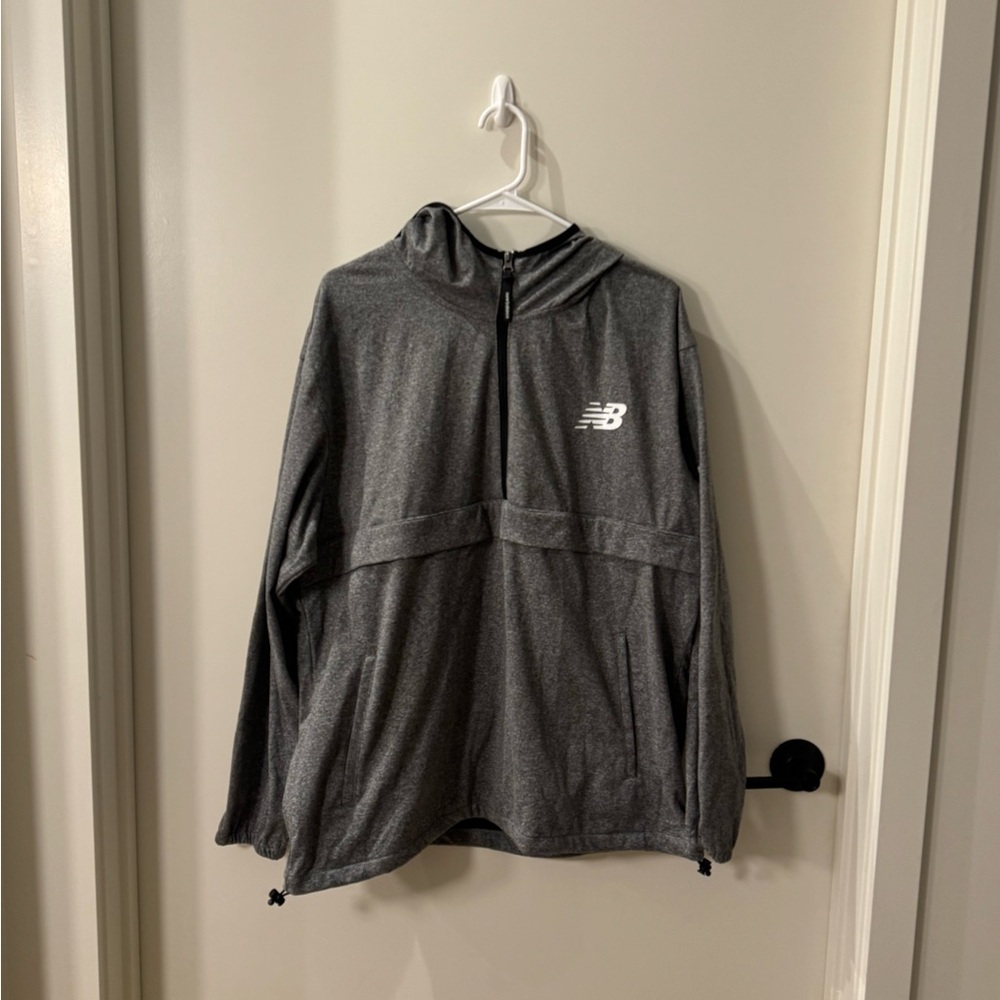 New Balance Black and Gray Men's Windbreaker
